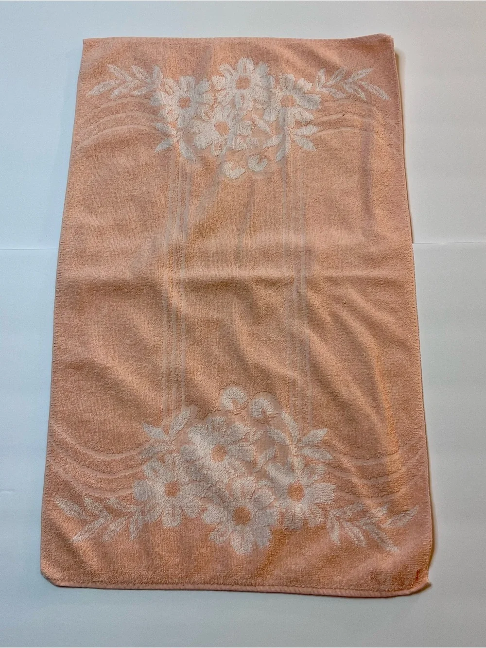 Vintage Callaway Brand Hand Towel Peach Color